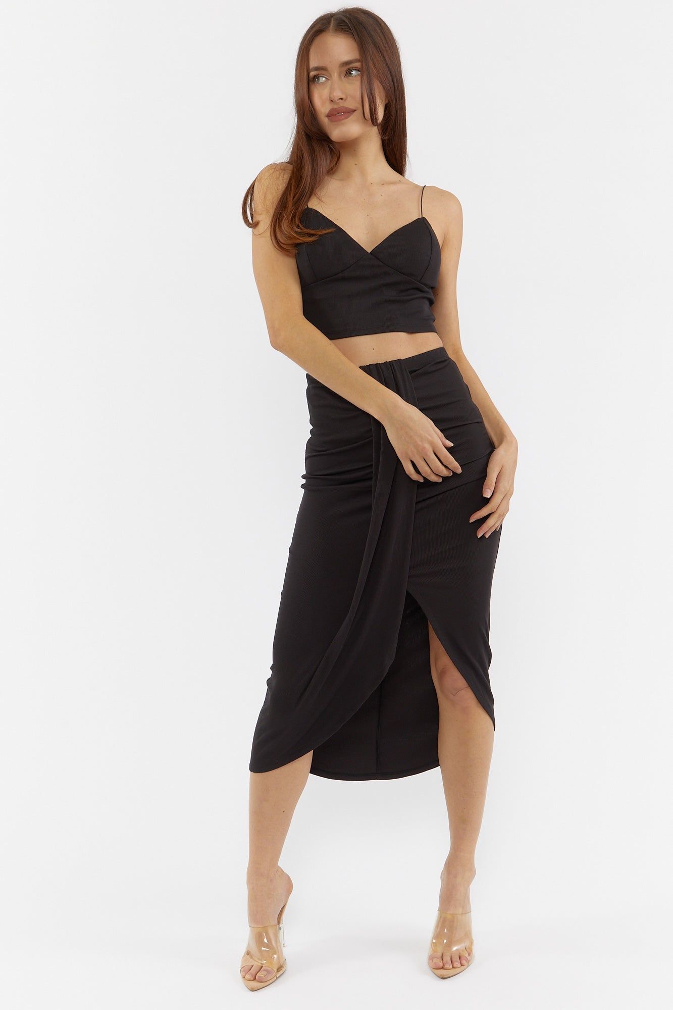 Front Panel High-Rise Maxi Skirt sold by Urban Planet product image thumbnail 5