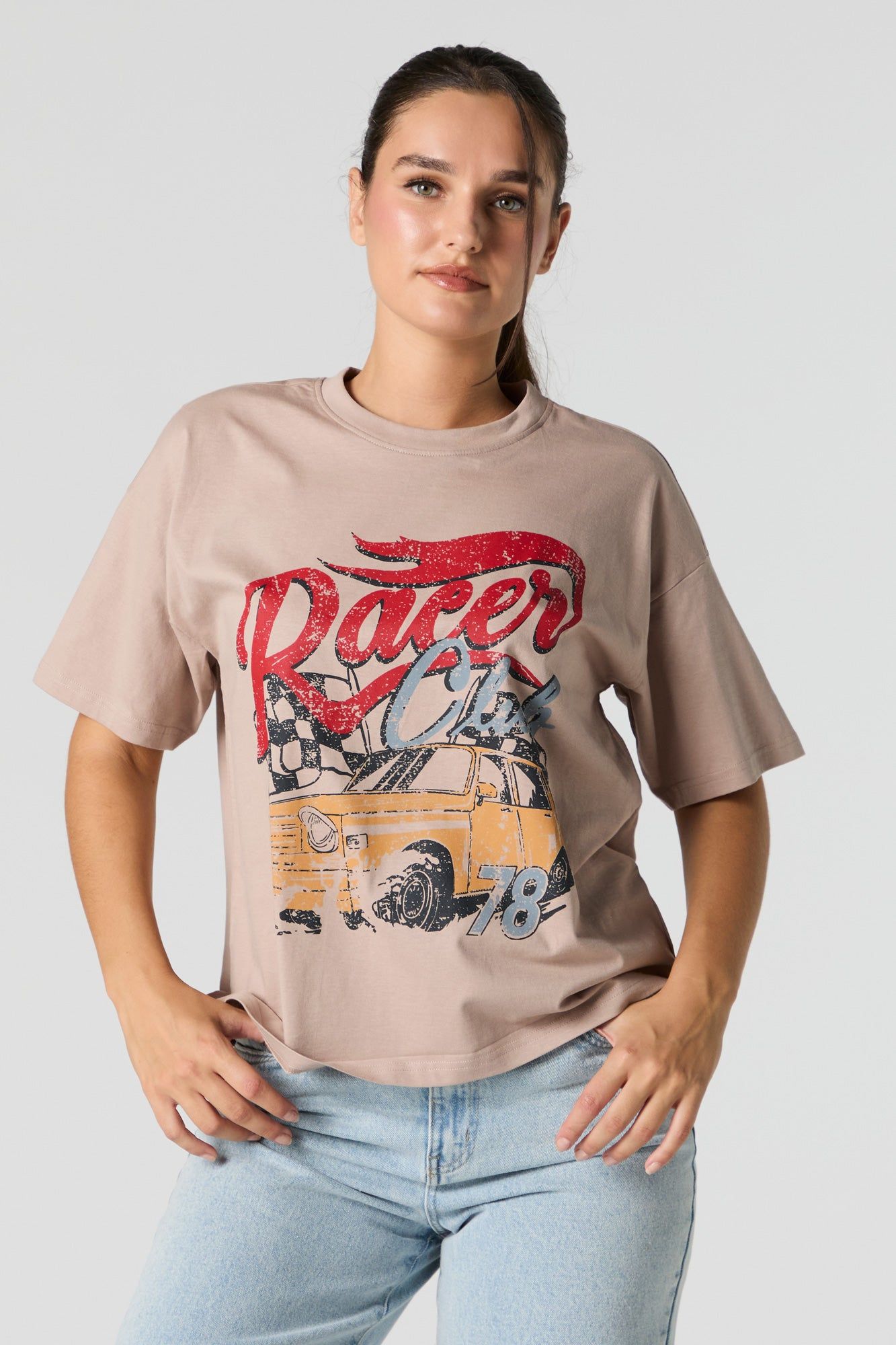 Racer Club Graphic T-Shirt sold by Urban Planet product image thumbnail 2