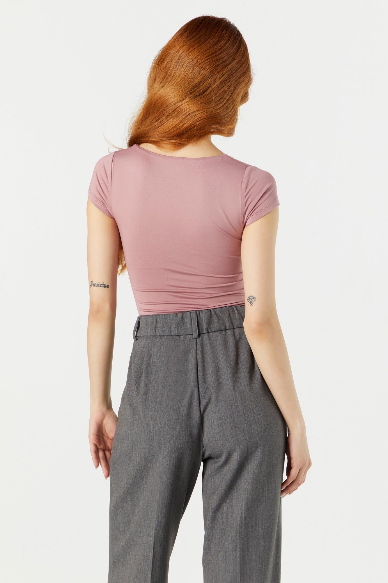 Maillot profilé à manches courtes avec encolure carrée sold by Urban Planet product image thumbnail 12