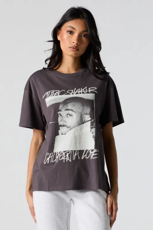 Tupac Shakur Graphic Boyfriend T-Shirt sold by Urban Planet