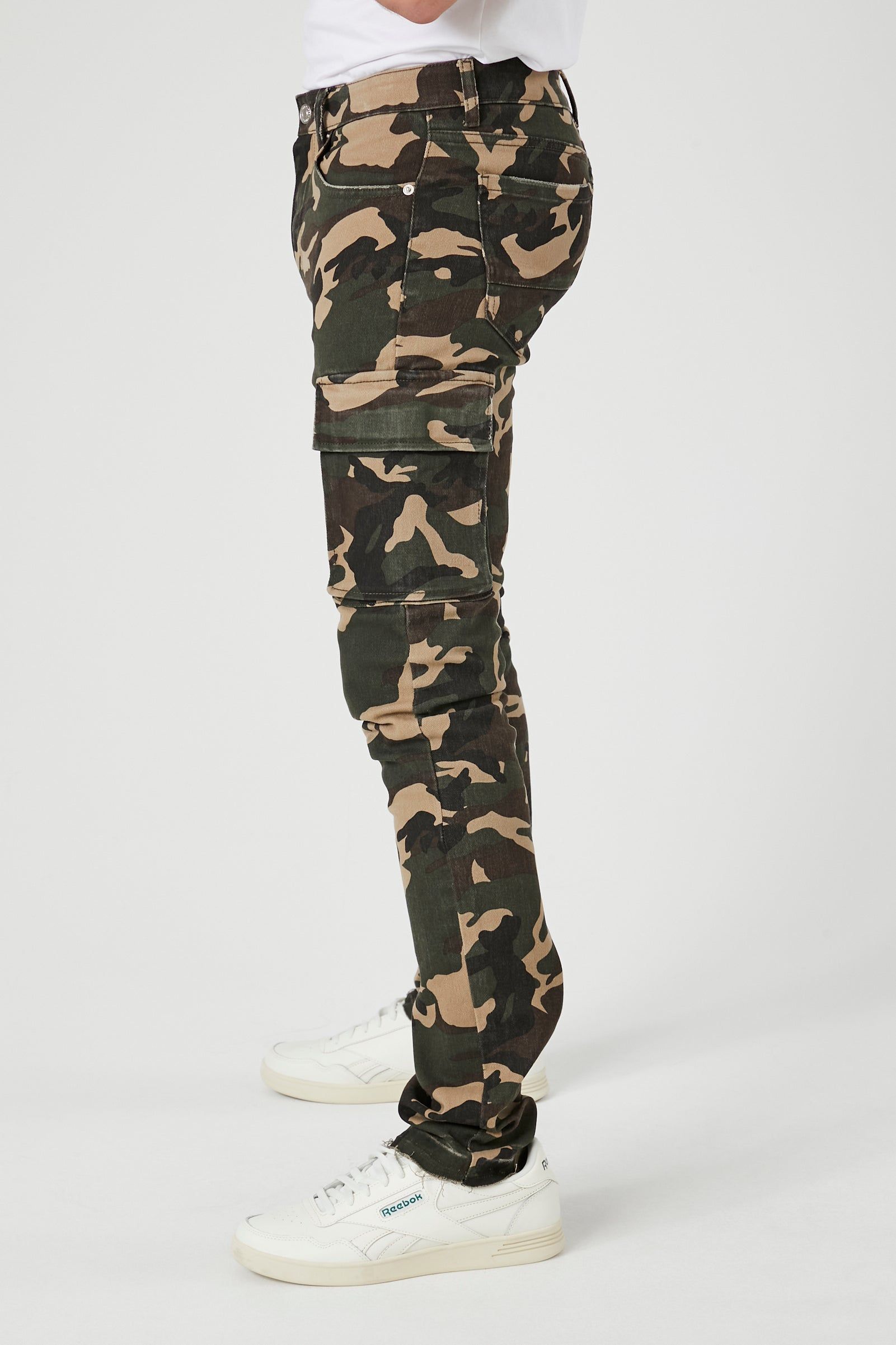 Camo Print Cargo Skinny Jean sold by Urban Planet product image thumbnail 4