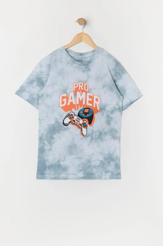 T-shirt noué-teint à imprimé Pro Gamer pour garçon sold by Urban Planet
