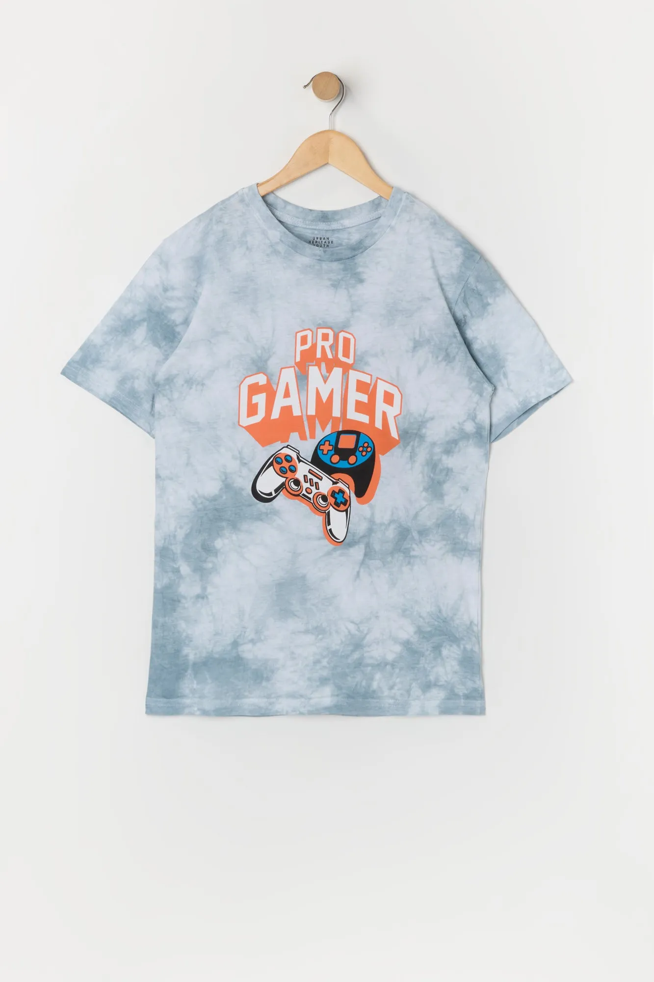 T-shirt noué-teint à imprimé Pro Gamer pour garçon sold by Urban Planet