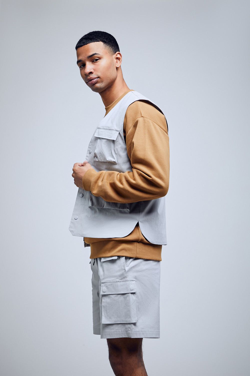 Nylon Utility Cargo Short sold by Urban Planet