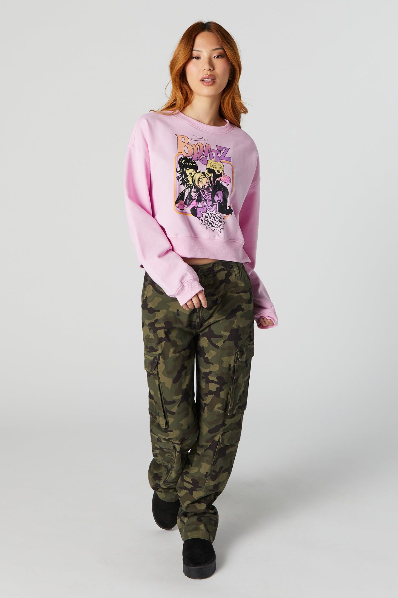 Bratz Express Yourself Graphic Fleece Sweatshirt sold by Urban Planet product image thumbnail 3