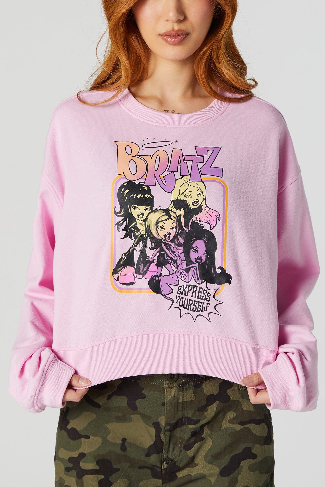 Bratz Express Yourself Graphic Fleece Sweatshirt sold by Urban Planet product image thumbnail 4