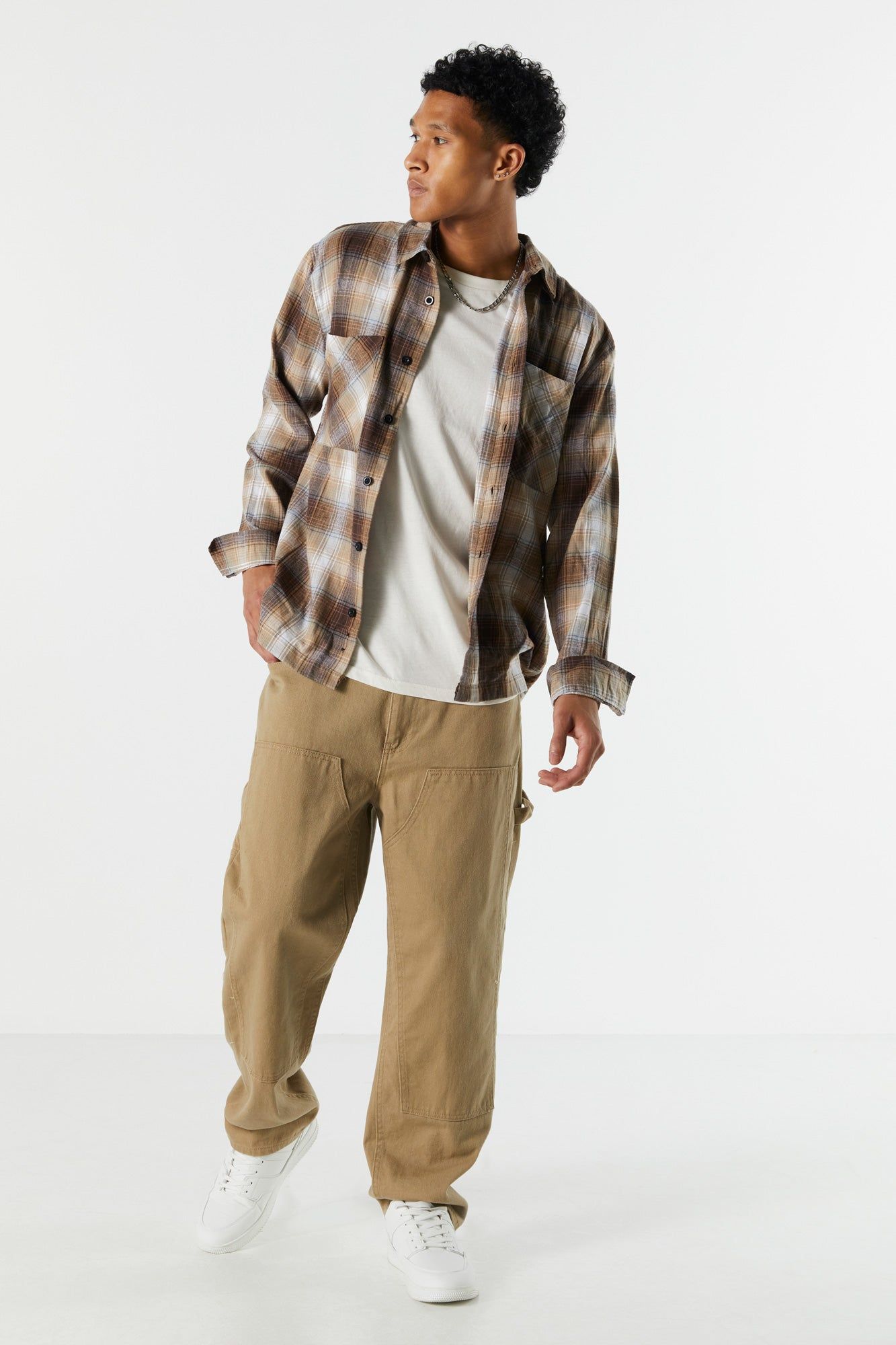 Plaid Button-Up Top sold by Urban Planet product image thumbnail 3