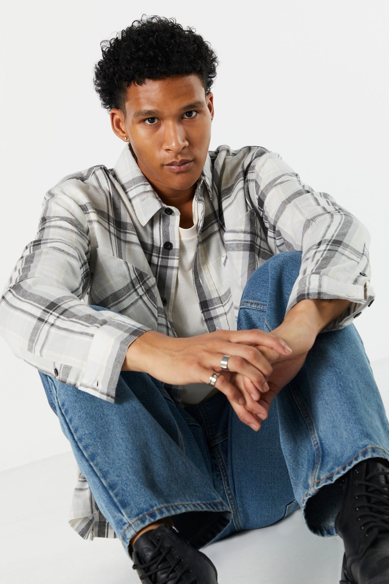 Plaid Button-Up Top sold by Urban Planet product image thumbnail 7
