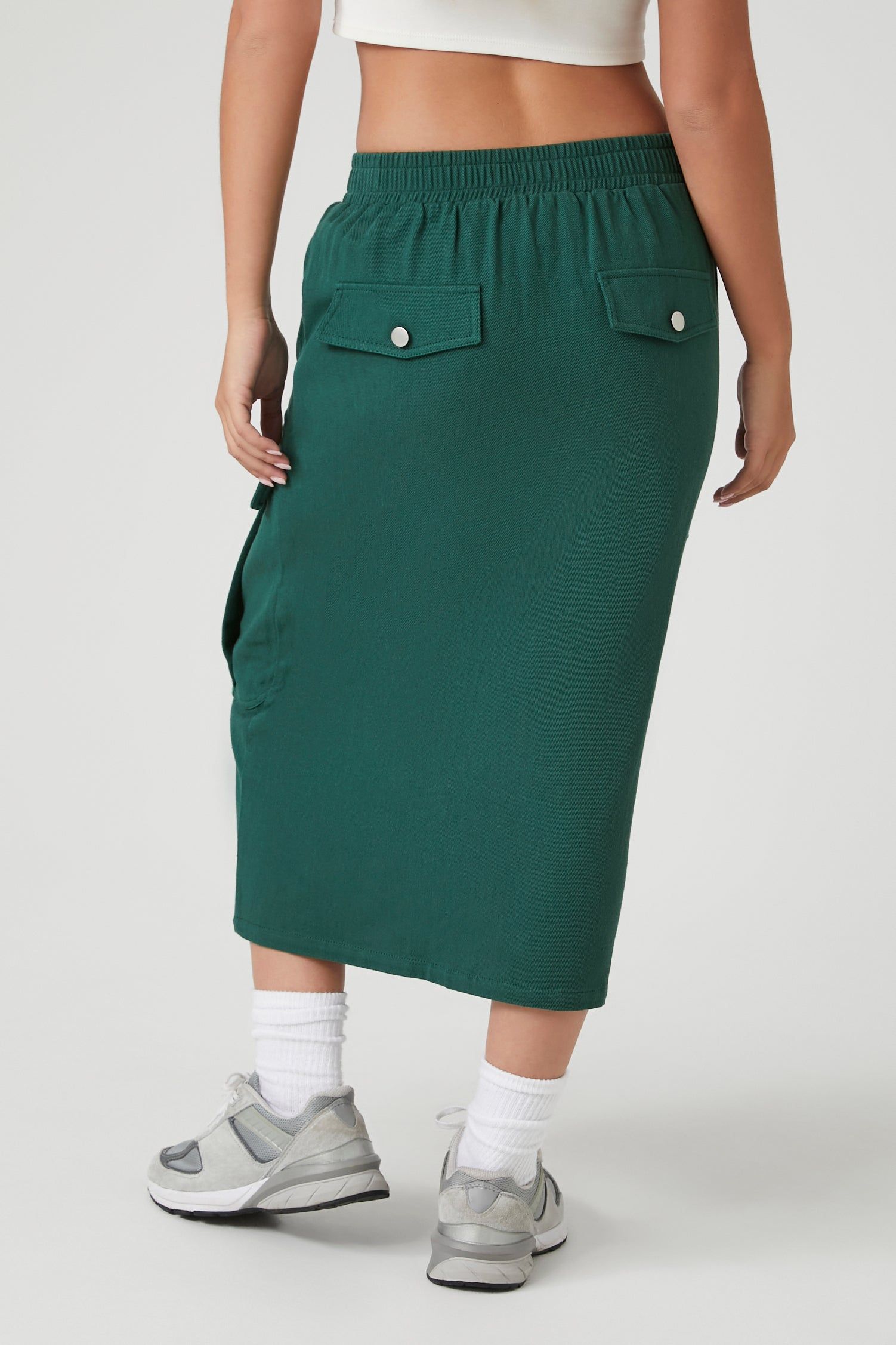 Zip Front Cargo Midi Skirt sold by Urban Planet product image thumbnail 3