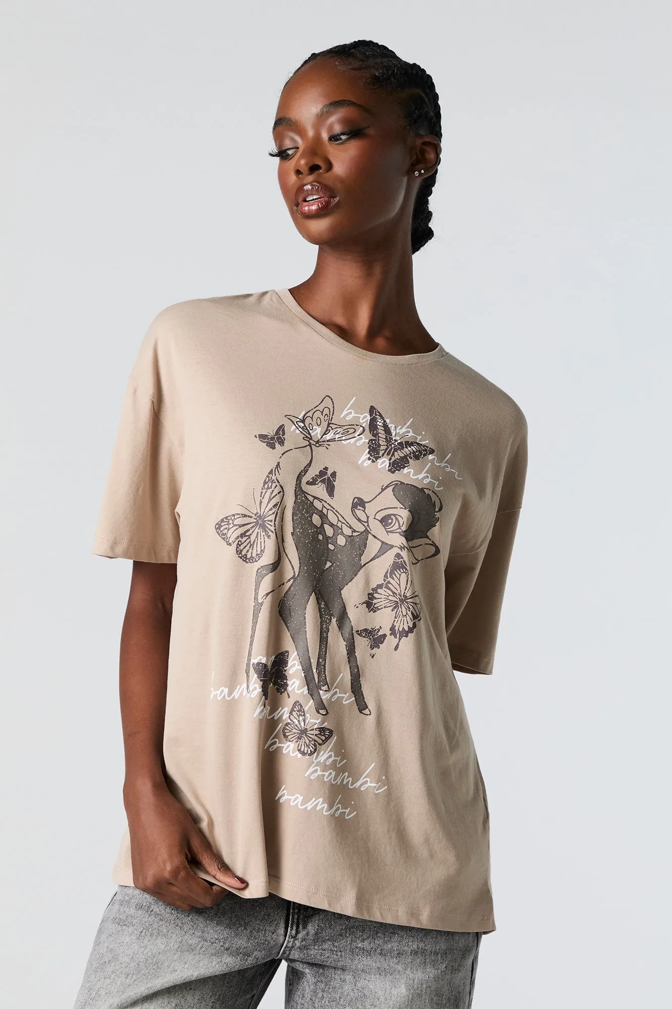 Bambi Graphic Boyfriend T-Shirt sold by Urban Planet