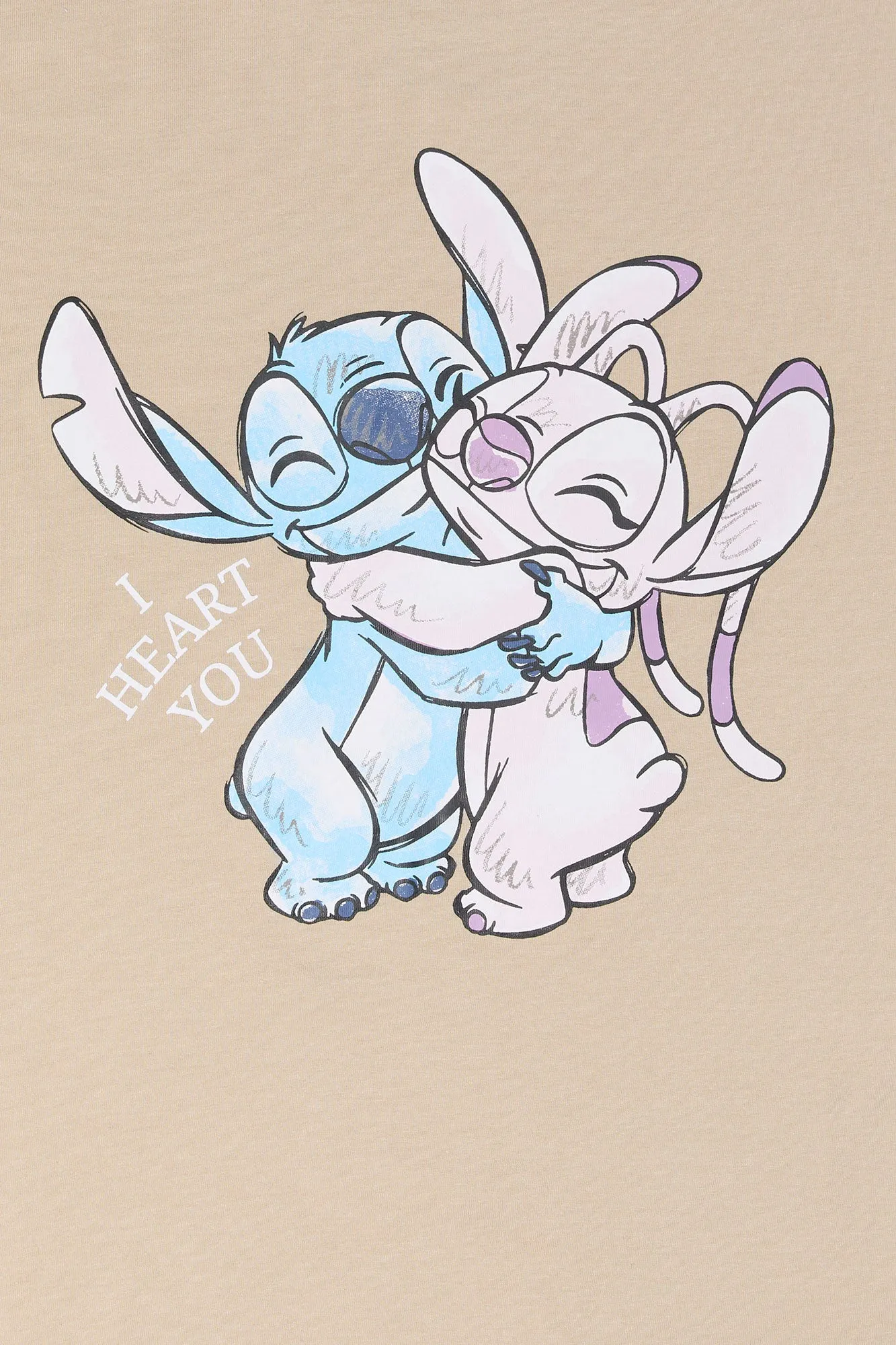 I Heart You Stitch Graphic Boyfriend T-Shirt sold by Urban Planet product image thumbnail 2