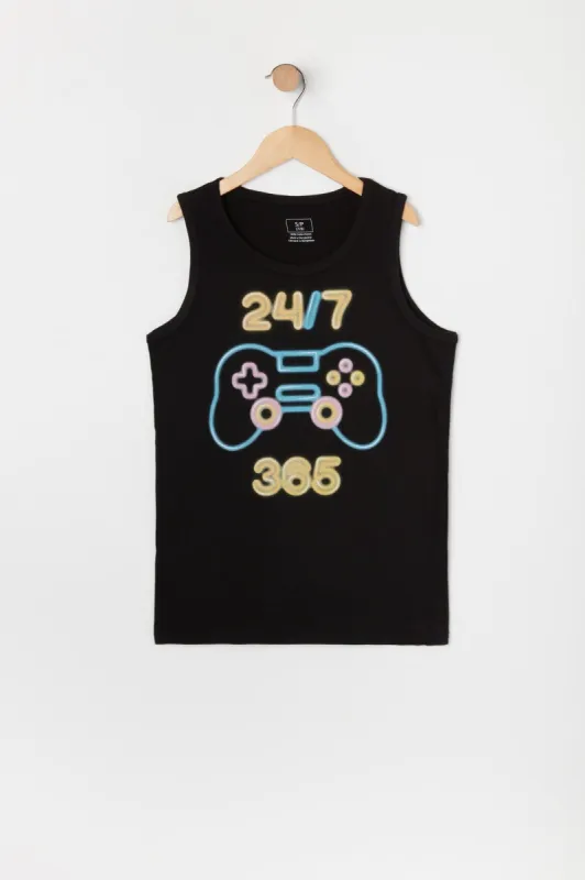 Boys 24/7 Gamer Graphic Tank sold by Urban Planet