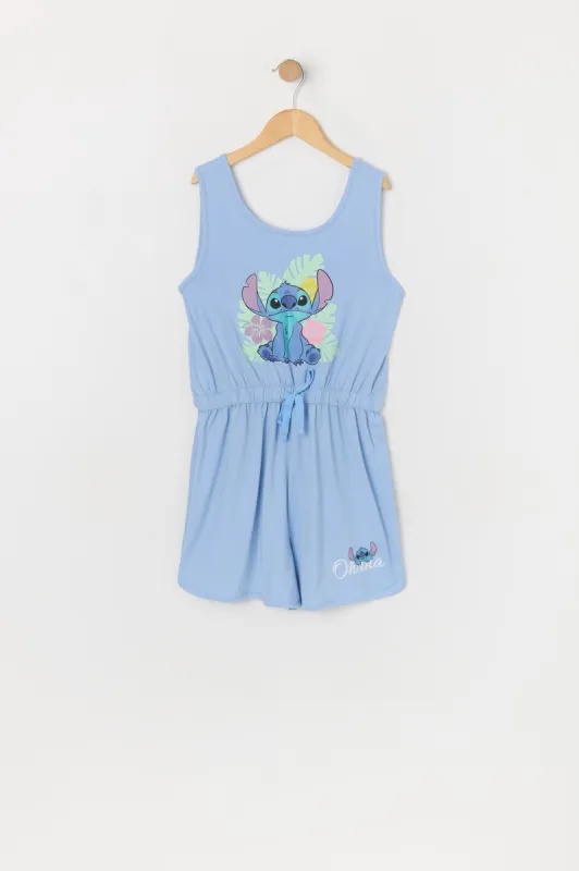 Girls Stitch Graphic Romper sold by Urban Planet