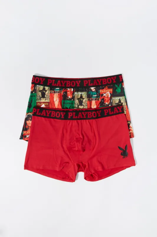 Playboy Christmas Print Boxer Brief (2 Pack) sold by Urban Planet