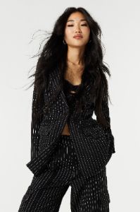 Blazer habillé rayé sold by Urban Planet