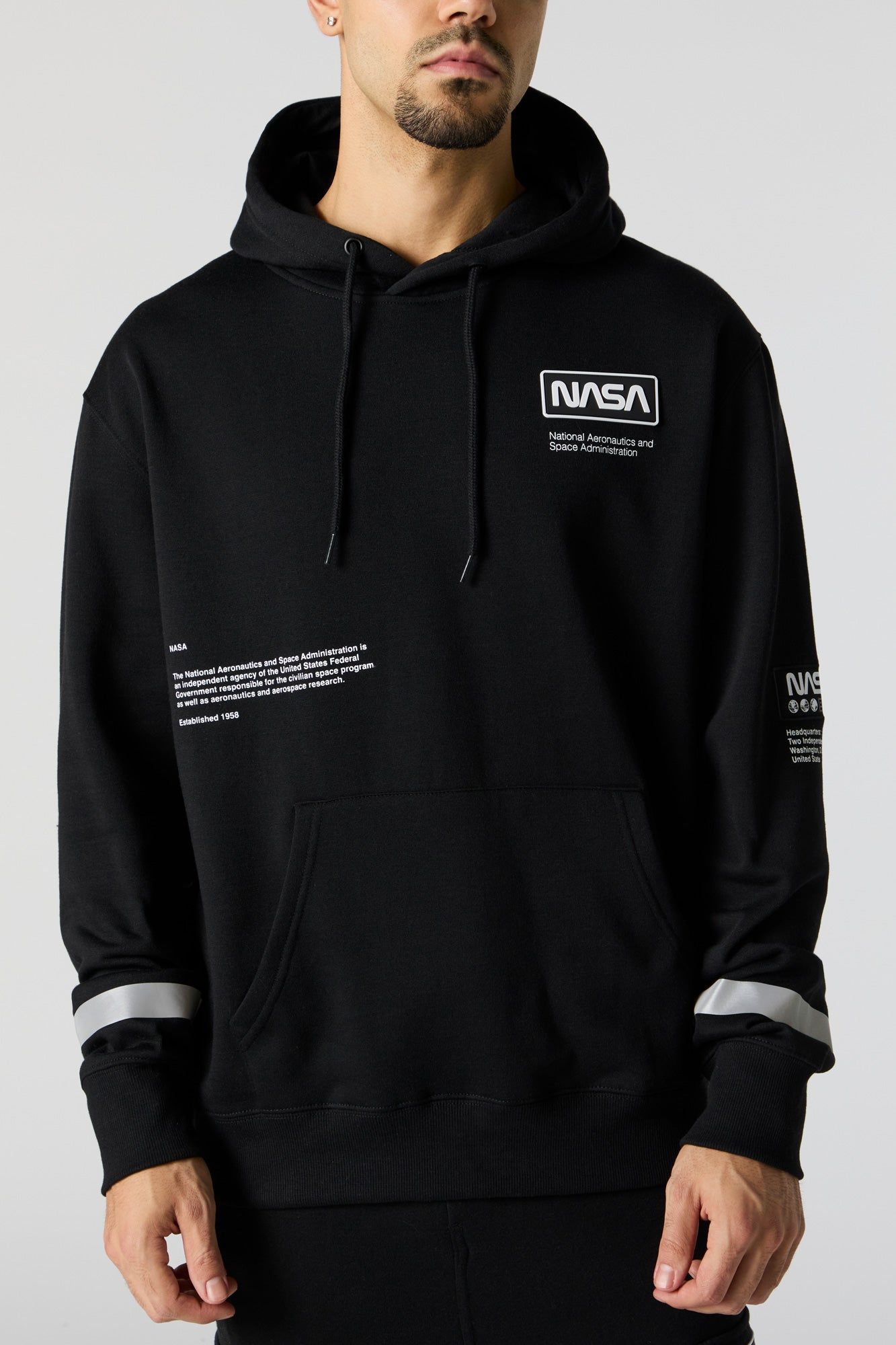 NASA Graphic Fleece Hoodie sold by Urban Planet product image thumbnail 2