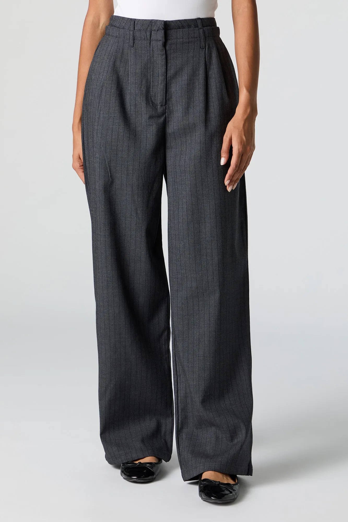Pleated Straight Leg Dress Pant sold by Urban Planet product image thumbnail 2