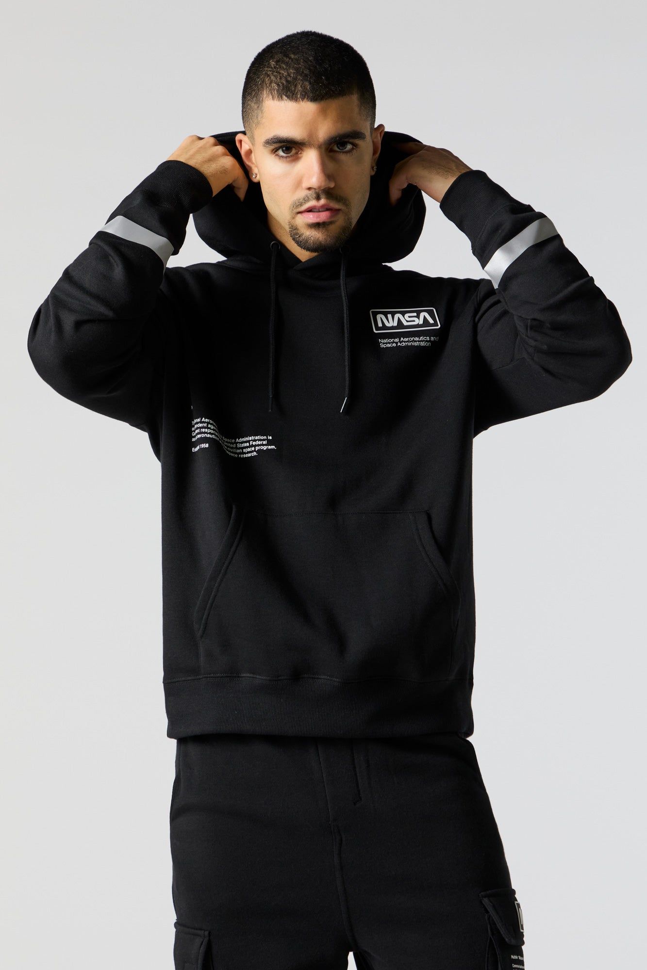 NASA Graphic Fleece Hoodie sold by Urban Planet