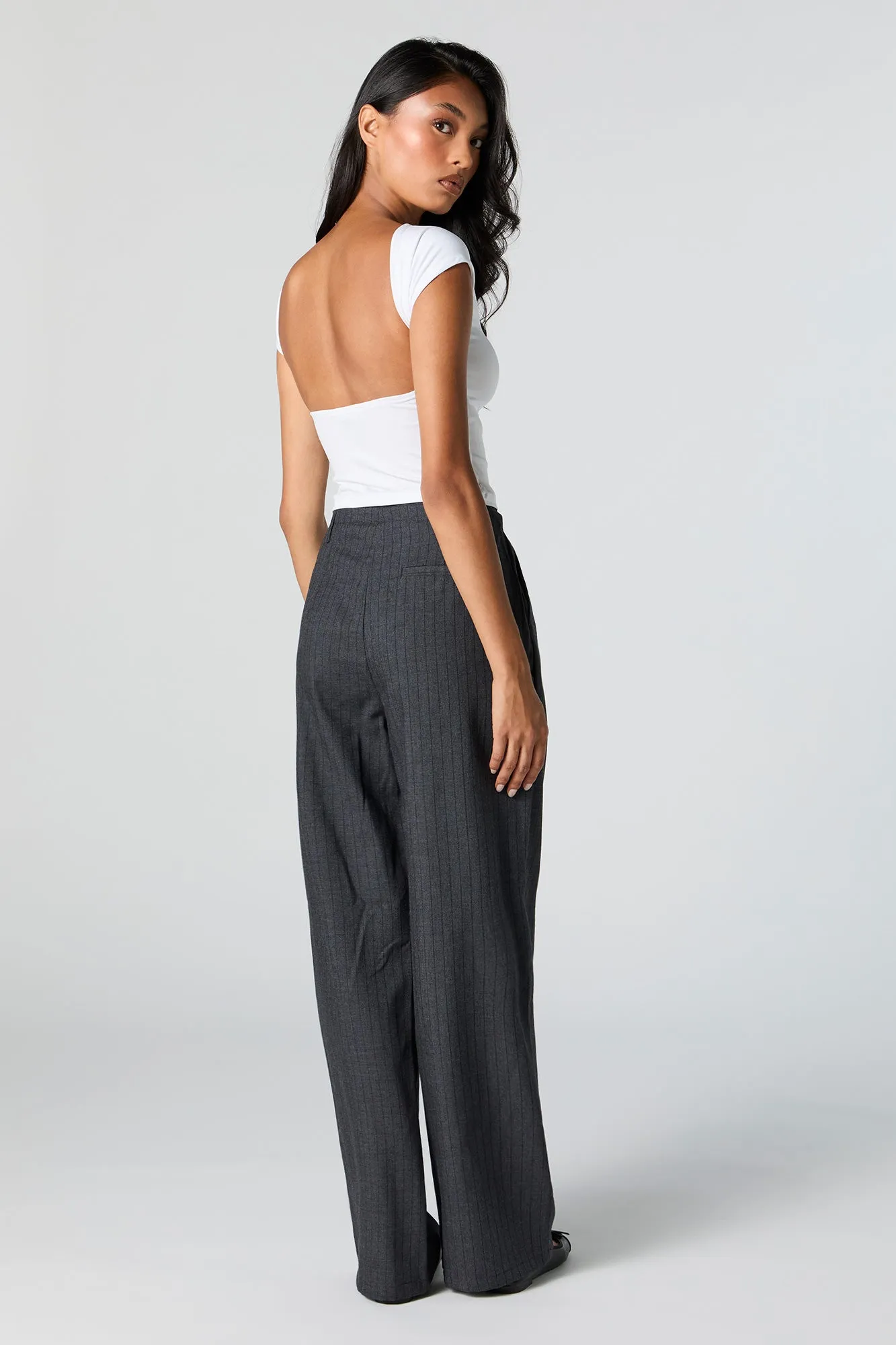 Pleated Straight Leg Dress Pant sold by Urban Planet product image thumbnail 3
