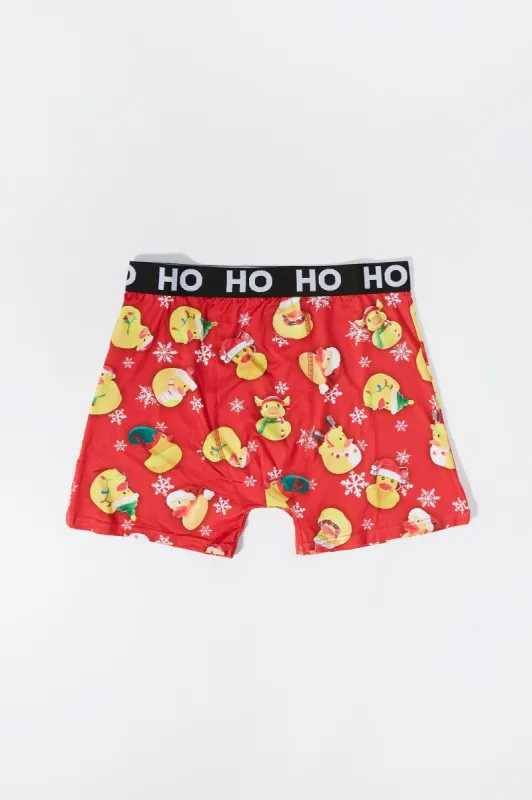 Christmas Rubber Duck Print Boxer Brief sold by Urban Planet