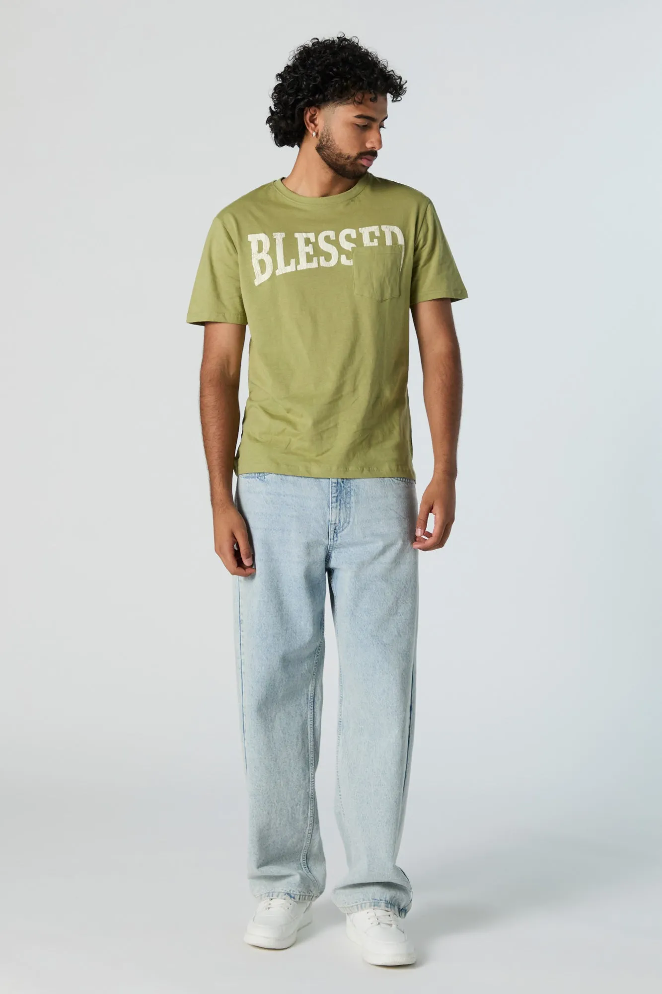 Blessed Graphic T-Shirt sold by Urban Planet product image thumbnail 3