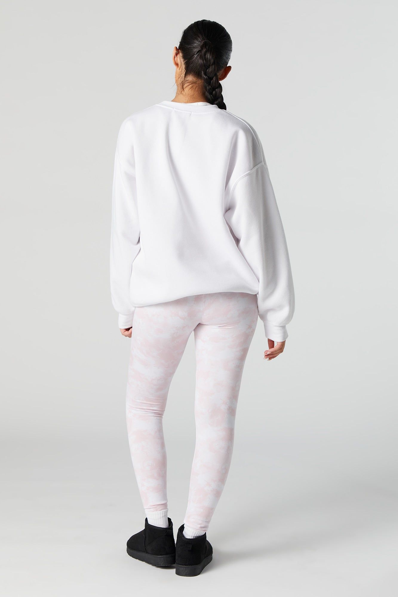 Pink Print Fleece Legging sold by Urban Planet product image thumbnail 2