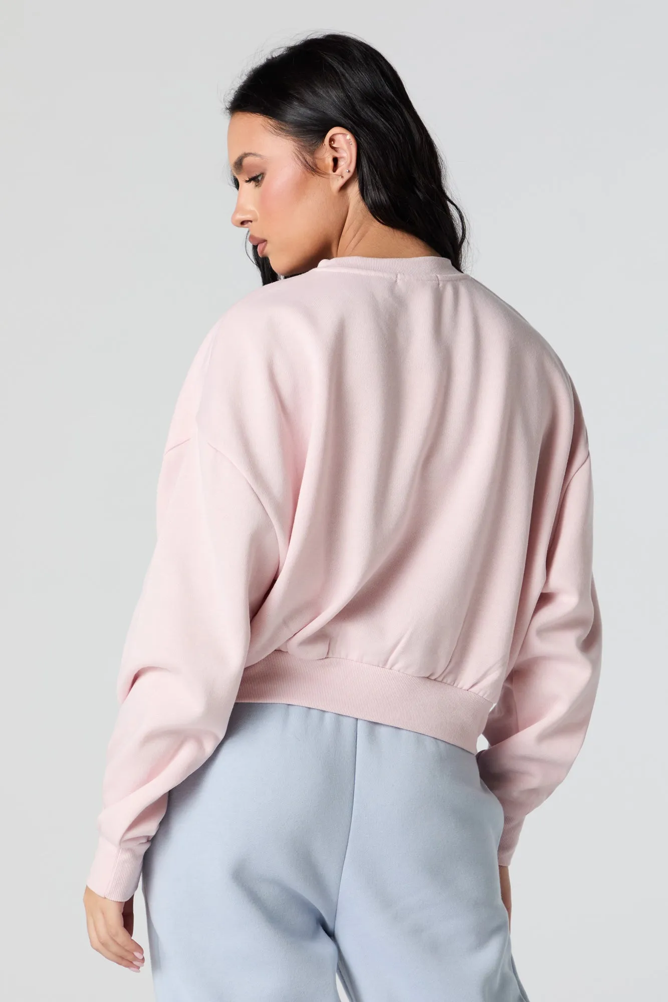 Joshua Tree Embroidered Cropped Fleece Sweatshirt sold by Urban Planet product image thumbnail 2