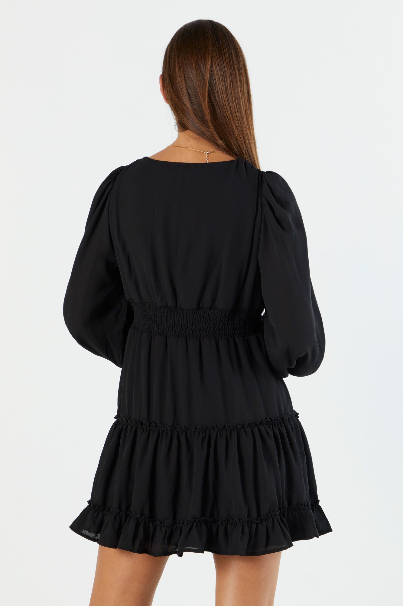 Robe boutonnée volantée à manches longues sold by Urban Planet product image thumbnail 2