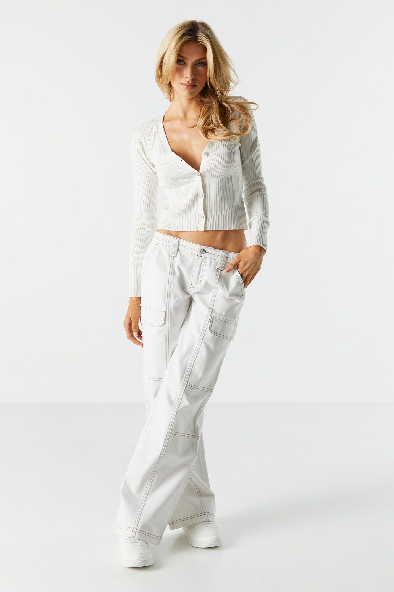 Cardigan boutonné en tricot sold by Urban Planet product image thumbnail 18