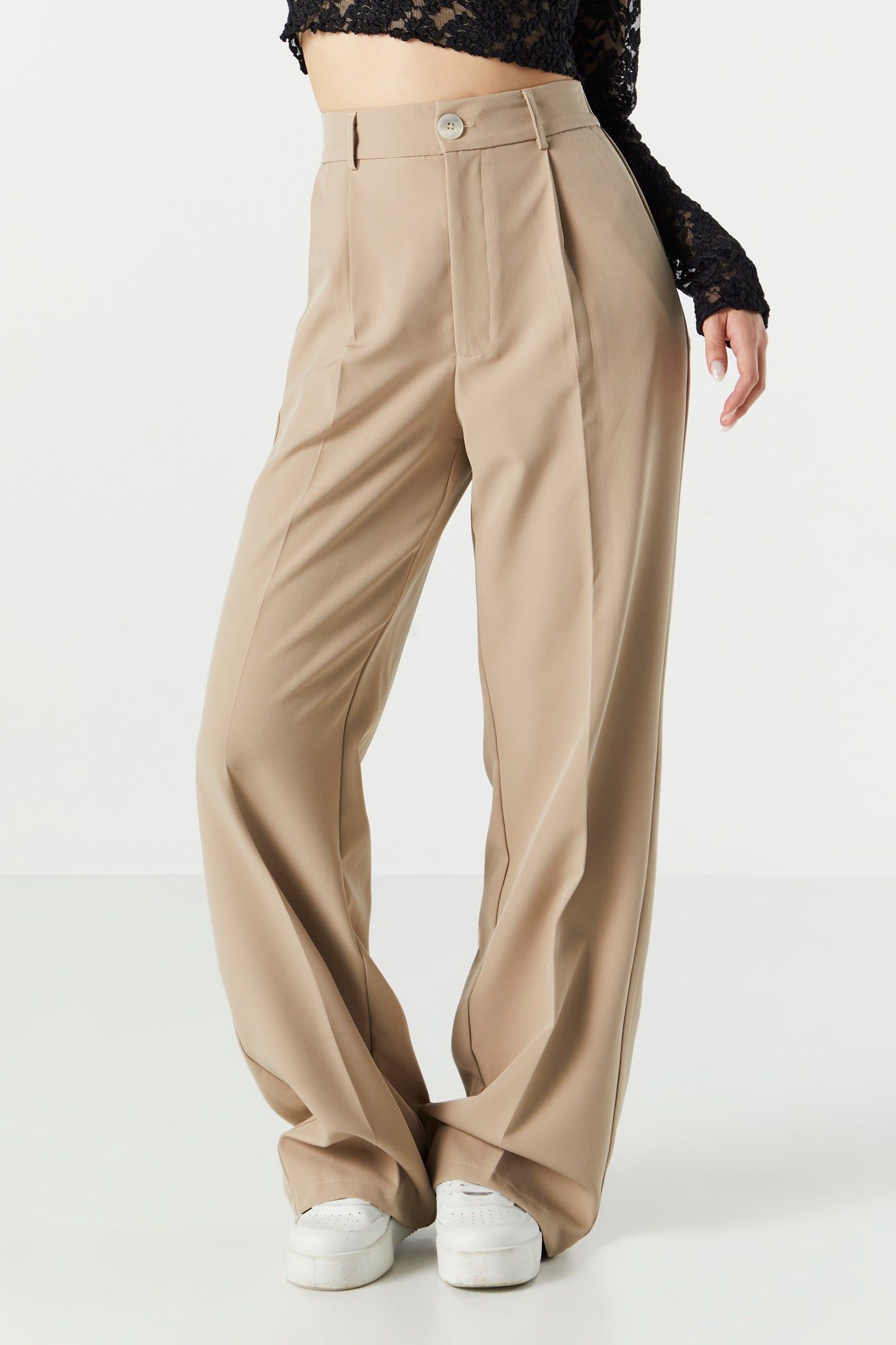Solid Wide Leg Dress Pant sold by Urban Planet product image thumbnail 5