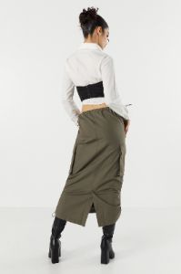 Parachute Cargo Midi Skirt sold by Urban Planet