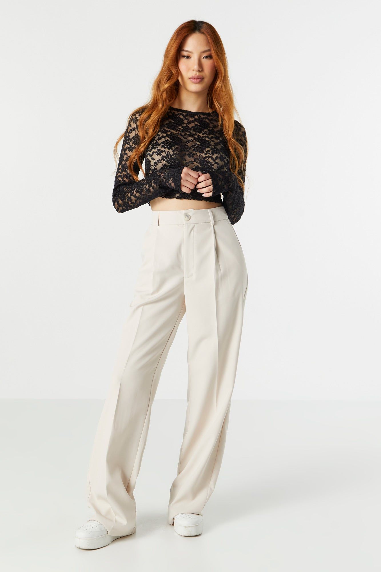 Solid Wide Leg Dress Pant sold by Urban Planet product image thumbnail 10