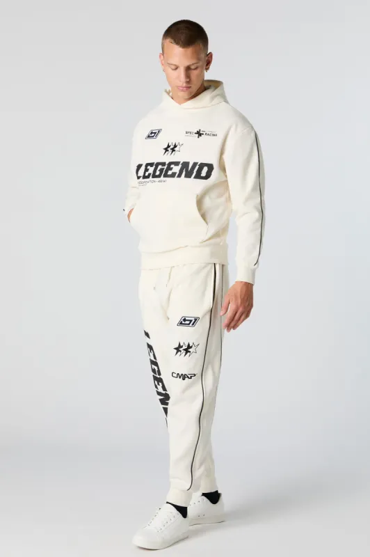 Racing Legend Embroidered Graphic Fleece Jogger sold by Urban Planet