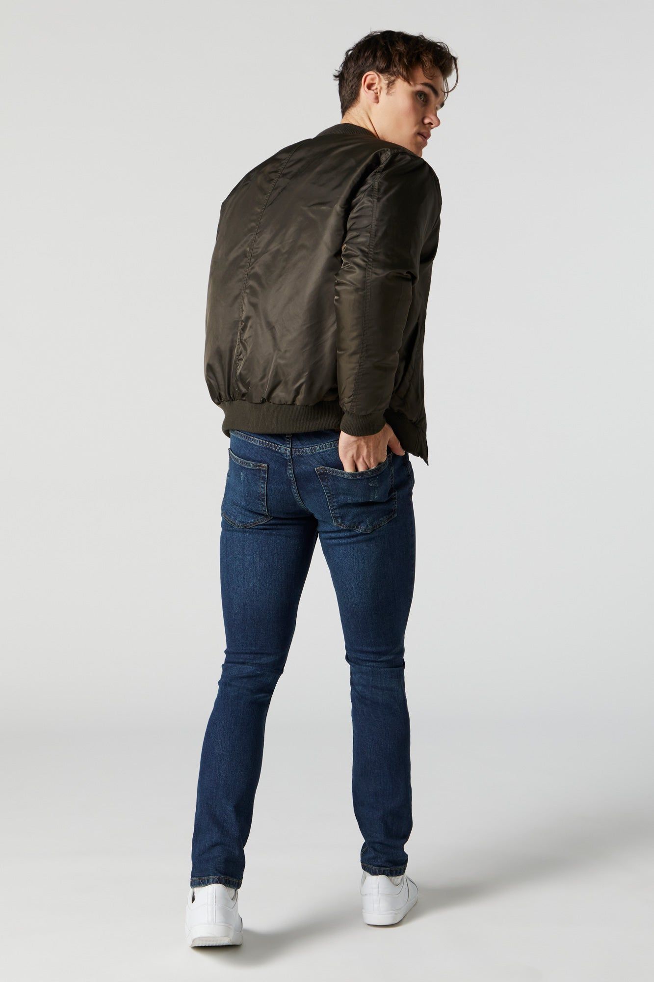 Medium Wash Distressed Skinny Jean sold by Urban Planet product image thumbnail 3