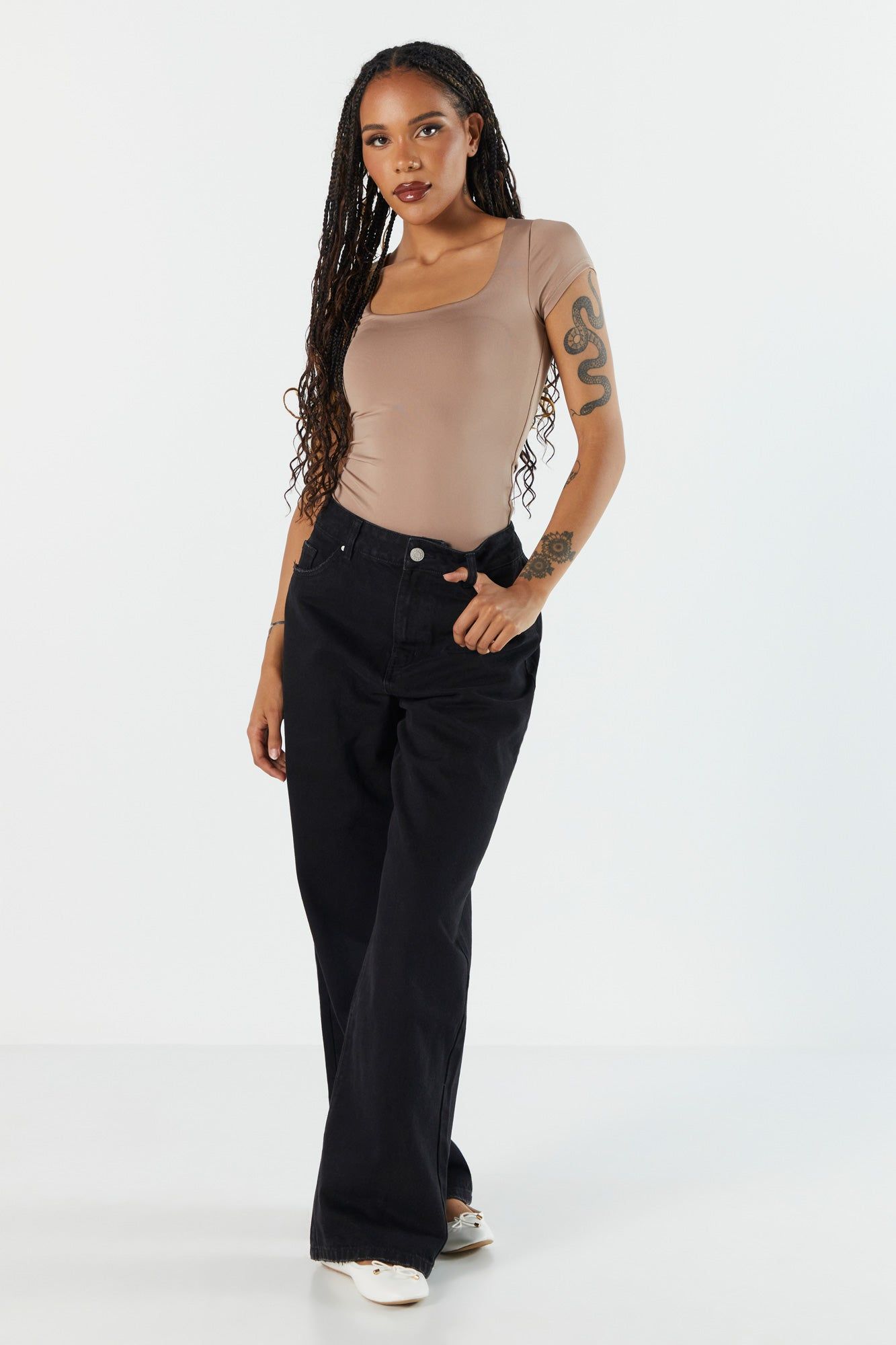 Contour Square Neck Bodysuit sold by Urban Planet product image thumbnail 5