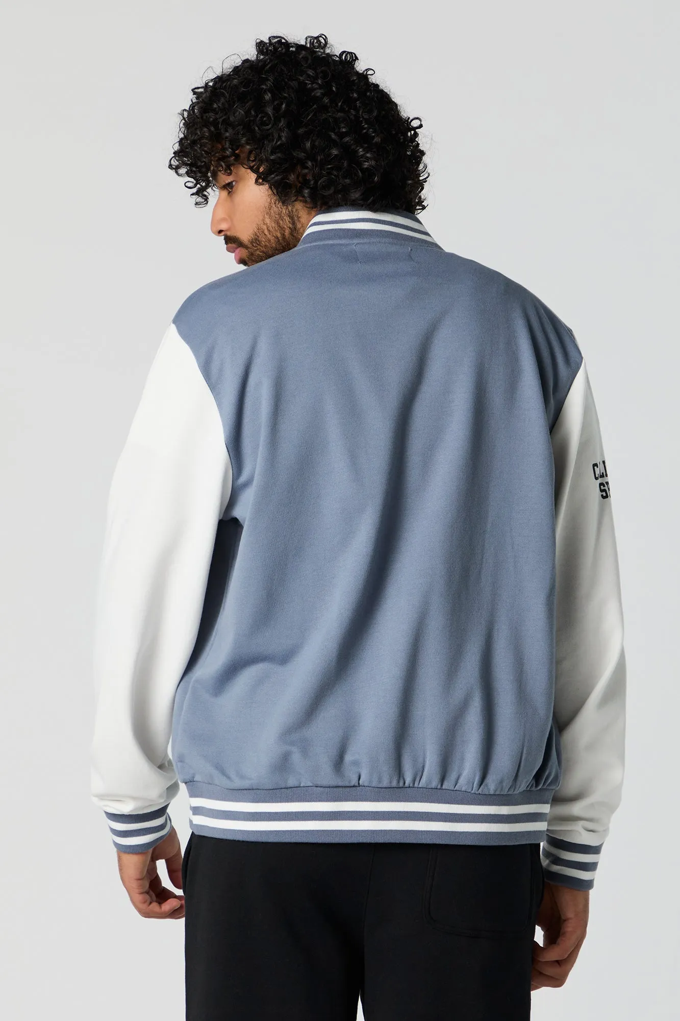 Blouson de style universitaire en molleton avec motif brodé sold by Urban Planet product image thumbnail 2