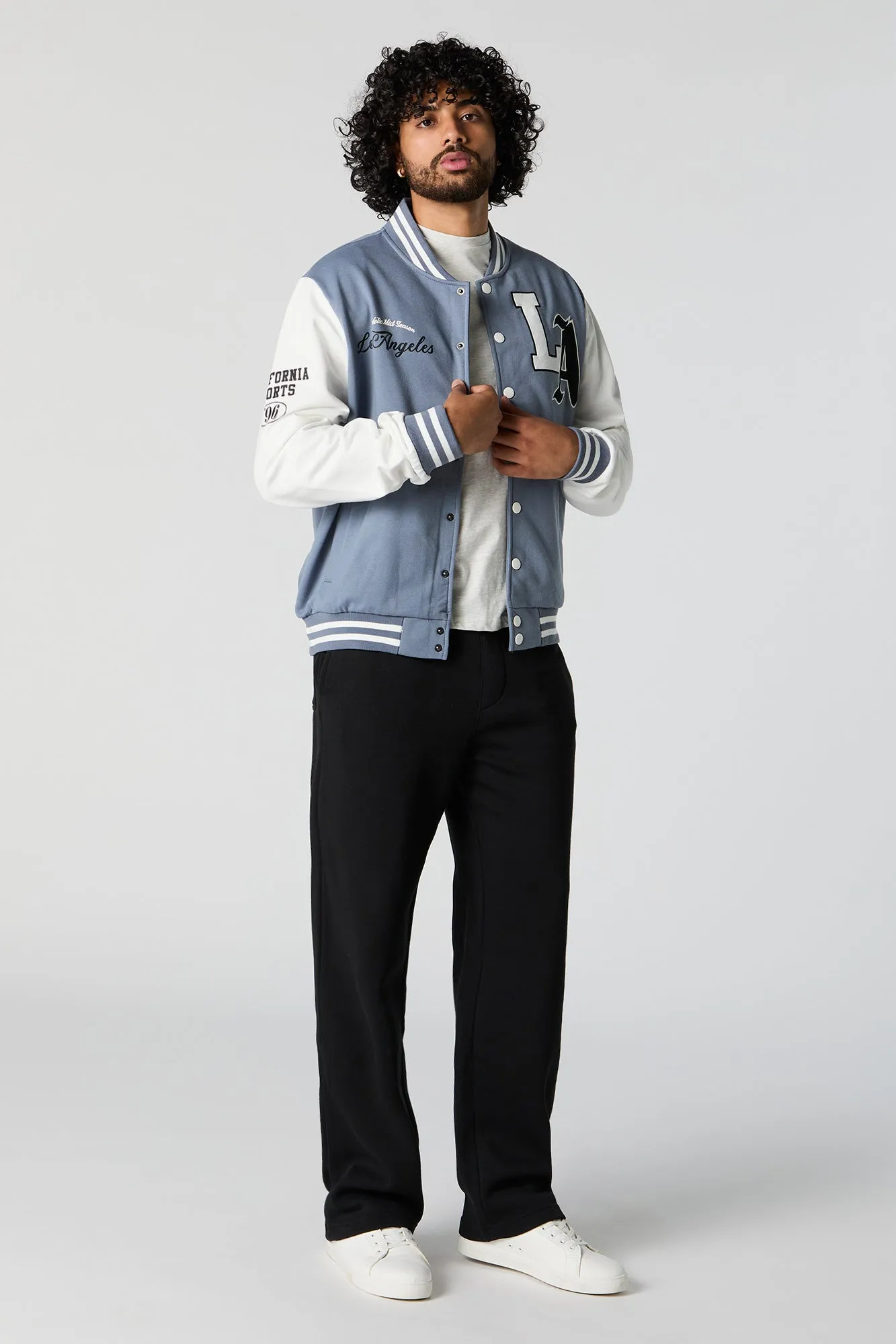 Blouson de style universitaire en molleton avec motif brodé sold by Urban Planet product image thumbnail 3