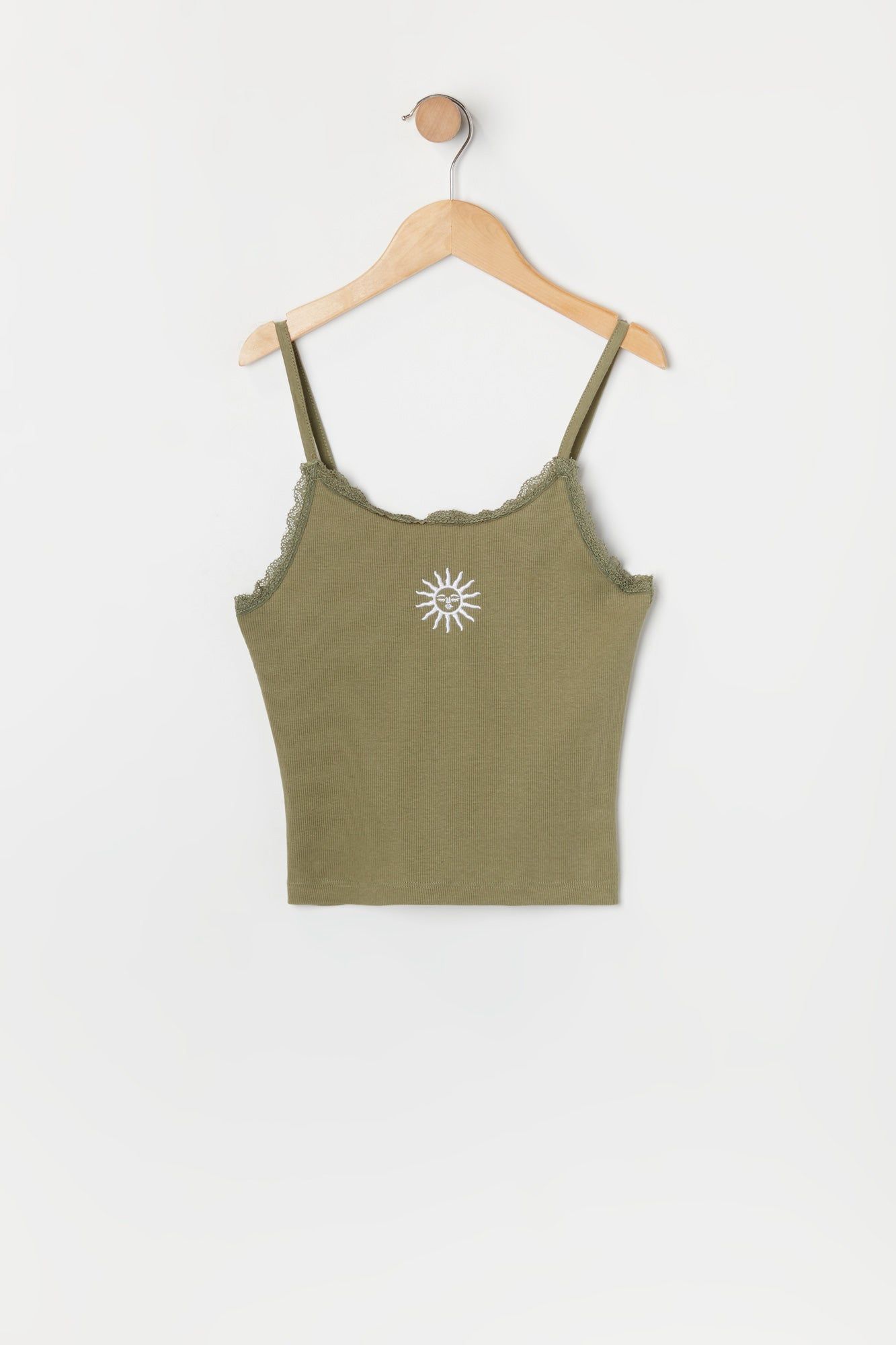 Girls Lace Trim Sun Embroidered Cami sold by Urban Planet