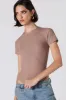 Maillot côtelé à manches courtes sold by Urban Planet