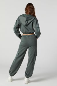 Fleece Nylon Pocket Cargo Jogger sold by Urban Planet