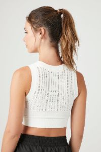 Active Seamless Perforated Crop Top sold by Urban Planet