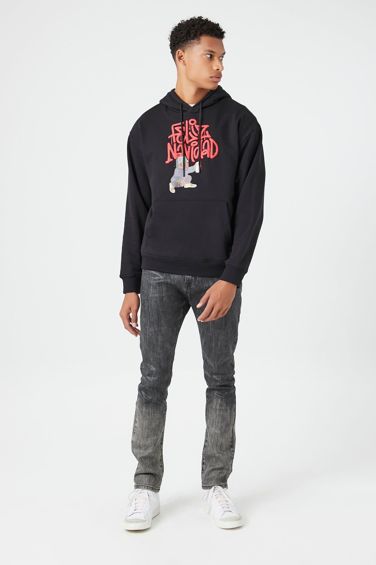 Feliz Navidad Graphic Hoodie sold by Urban Planet product image thumbnail 4