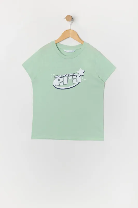 T-shirt à imprimé In My Own Era pour fille sold by Urban Planet