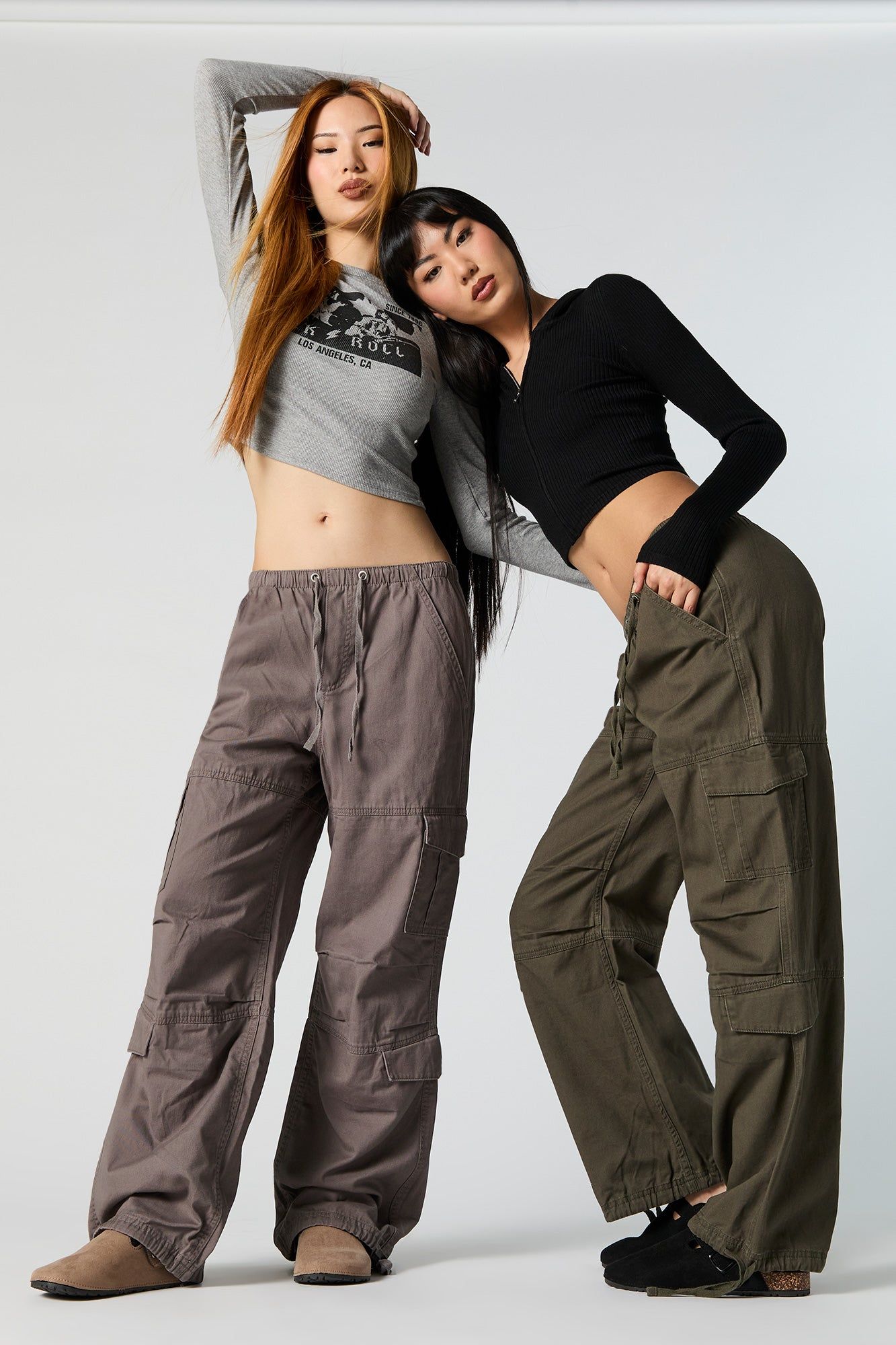 Multi Pocket Cargo Parachute Pants sold by Urban Planet