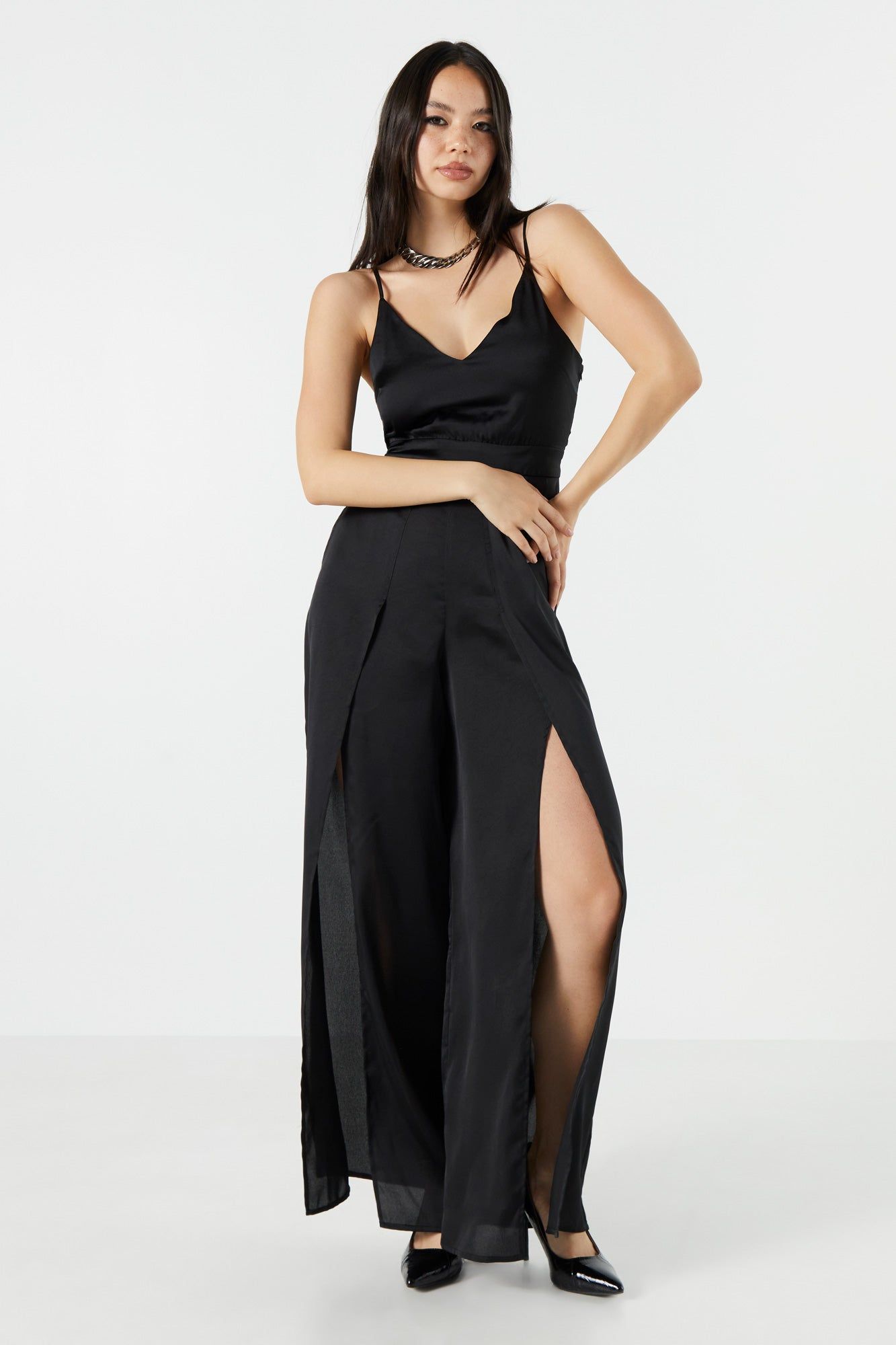 Justaucorps en satin à encolure en V sold by Urban Planet product image thumbnail 6