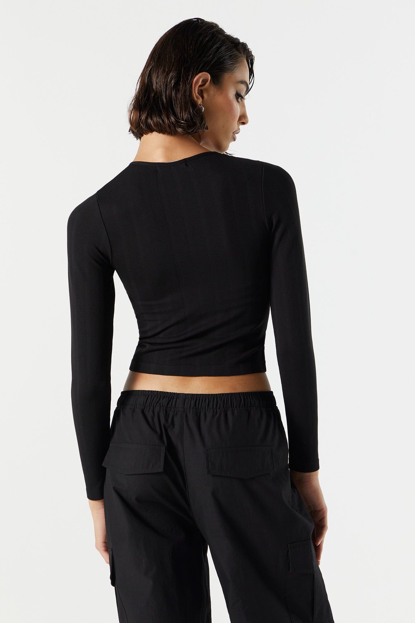 Haut côtelé sans couture à manches longues sold by Urban Planet product image thumbnail 5