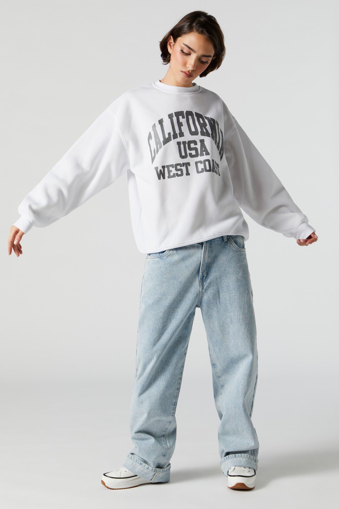 Chandail en molleton à imprimé California sold by Urban Planet product image thumbnail 3