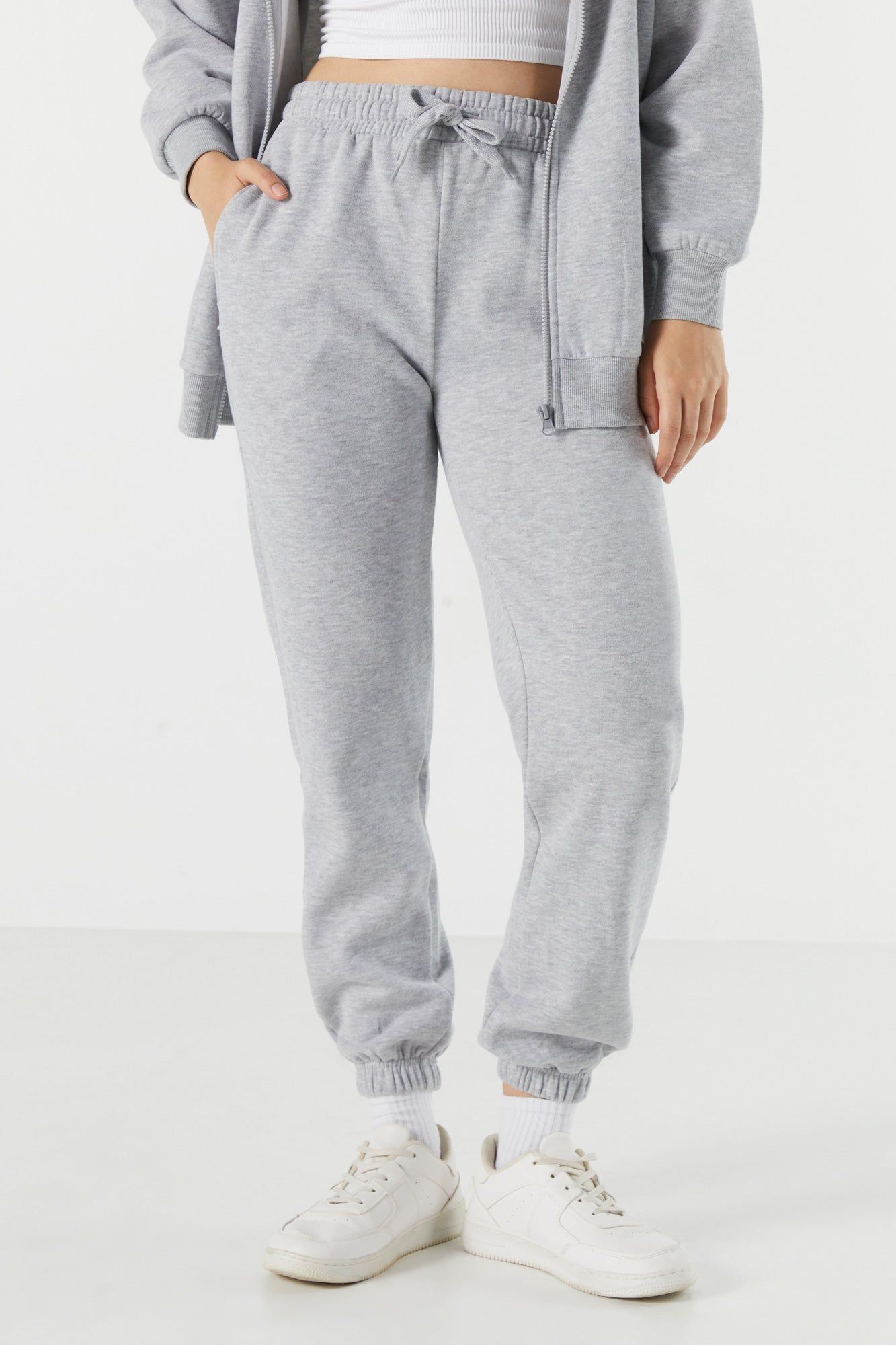 Pantalon de jogging en molleton à taille coulissante sold by Urban Planet product image thumbnail 2