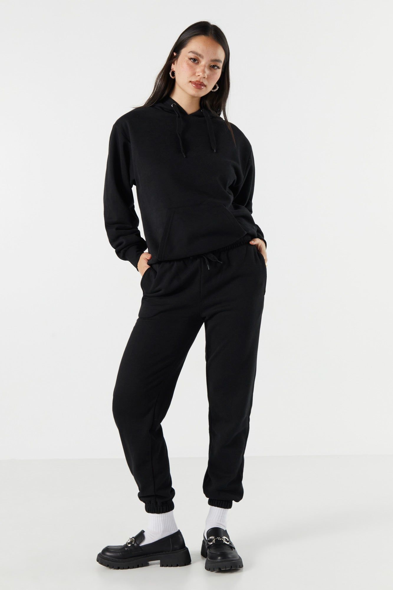 Pantalon de jogging en molleton à taille coulissante sold by Urban Planet product image thumbnail 4