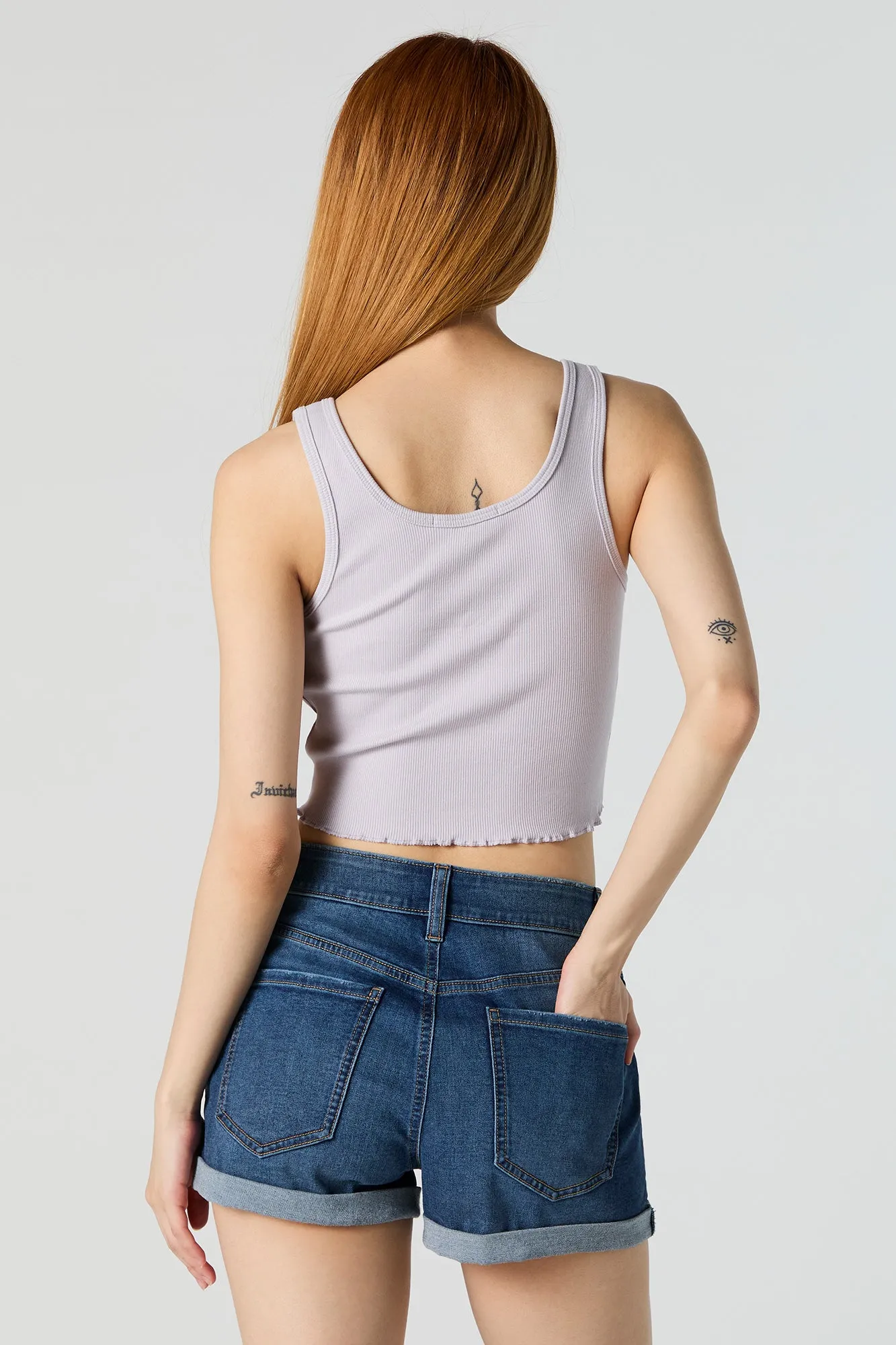 Ribbed Notched Tank sold by Urban Planet product image thumbnail 2